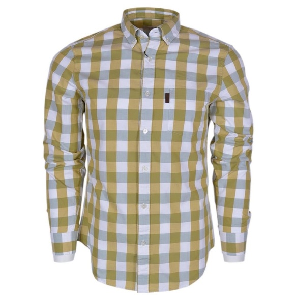 Burberry Brit Fred Yellow Nova Check Cotton Shirt